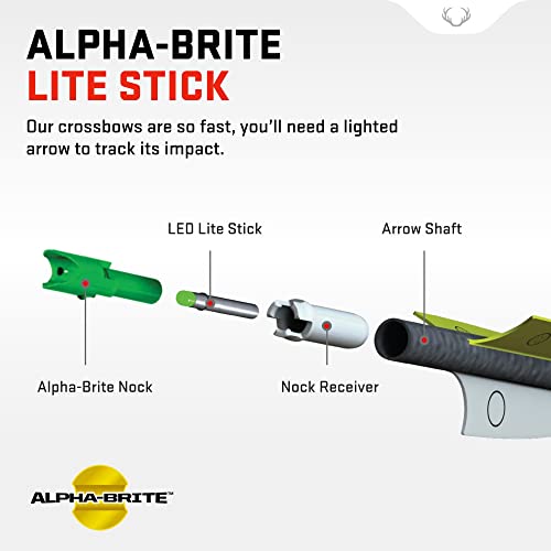 TenPoint Alpha-Brite Lite Stick, Green - Pack of 3-8 to 10-Hour Battery Life - Thumbnail 2