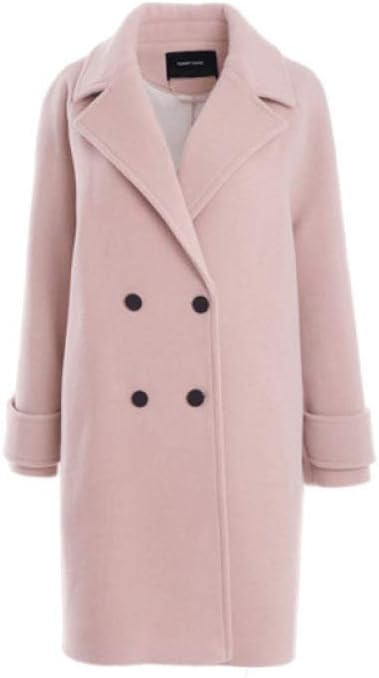 Abrigo lana rosa Clearance