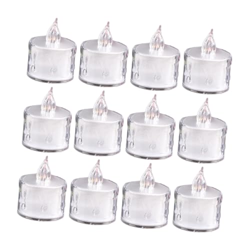 Velas LED con Luz Parpadeante Ideales para Bodas y Mesas de Restaurantes 12 Uds