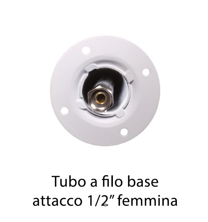 Belfer 42QRRV Fontana a Colonna con Base in Cemento Vaschetta in Metallo Doppio Rubinetto e Gancio Portatubo Colore Antracite