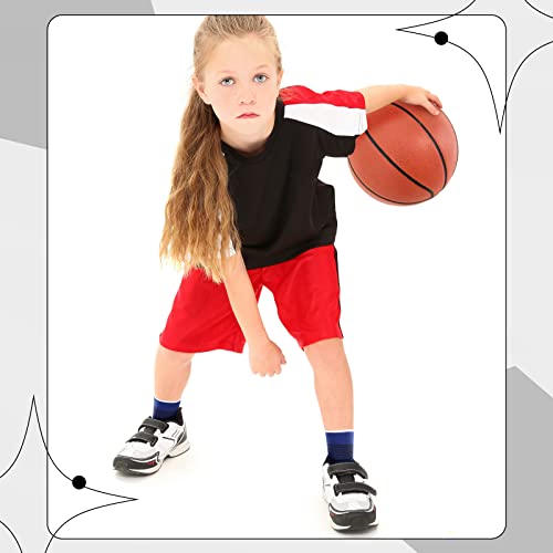 Image of Haysandy 4 Pieces / 2 Pair Kids Ankle Support Brace Elastic Kids Compression Socks Knitted Ankle Sleeve for Jogging Running Fitness(Black, Dark Blue,5-10 Years)