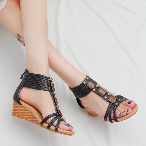 Mules à talons confortables et respirantes avec semelle plateforme - 2