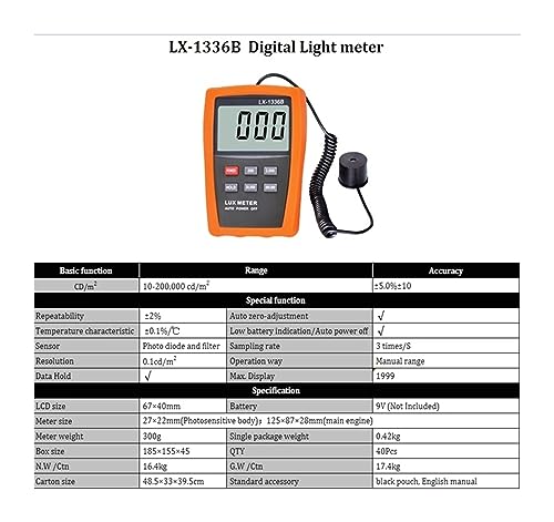 Detector de brillo con sensor UV lineal y pantalla LCD de alta precisión diagnóstica 7