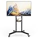 ECOTINY Upgraded Rolling TV Stand for 32-86 Inch TVs up to 200 lbs, Heavy Duty Mobile TV Cart with Laptop Shelf, Height Adjustable Portable TV Stand with Lockable Wheels, Max VESA 600x400mm