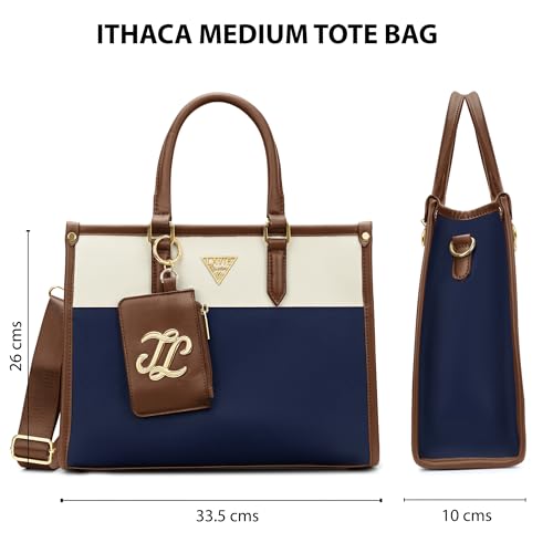 Image of Lavie Signature Women's Ithaca Colourblock Tote Handbag for Women | Tote Bag for Work | Ladies purse | Stylish Shoulder Bag | Gift for Women