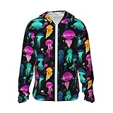 Design : ce sweat à capuche à motif méduse n° 9027 pour homme et femme dispose de manches longues, d'une fermeture éclair sur le devant, d'un design à capuche et d'une bande élastique à l'ourlet et aux poignets. Il est également livré avec une poche intérieure sur le côté gauche