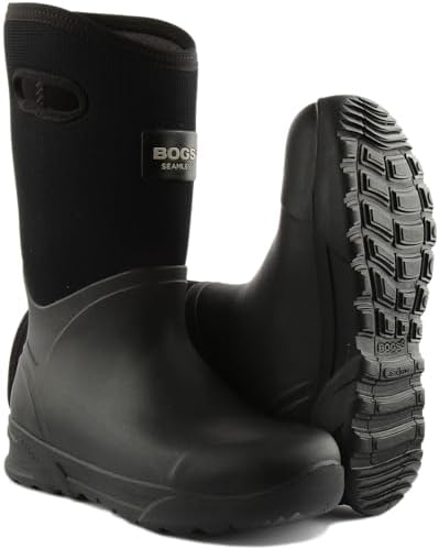 BOGS Mens Bozeman Tall Rain Boot Black Size 9 Review | Image 4