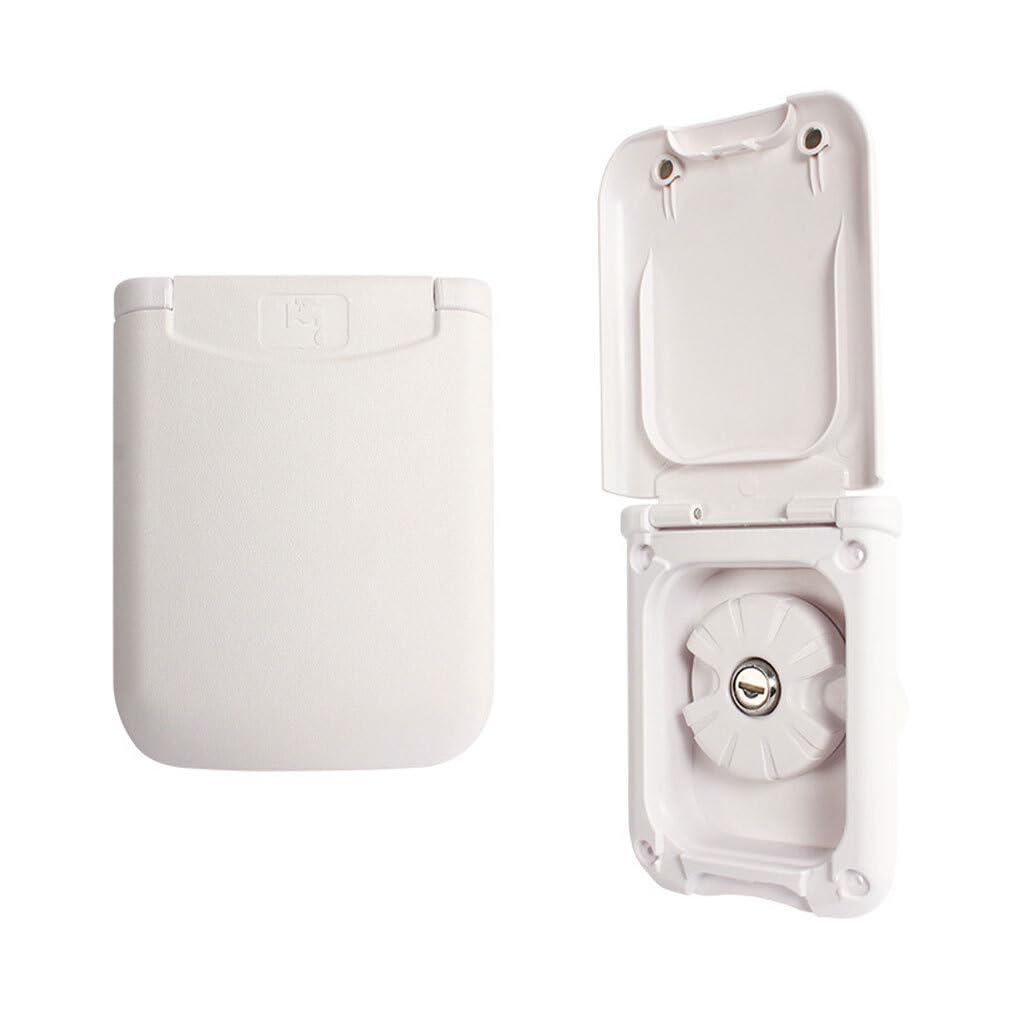 QOKLIYUI La Trappe de Remplissage d'eau Douce pour Camping-Car avec Filtre d'entrée maintient l'eau Propre et Saine, a Une Apparence étonnante et Peut prévenir, Noir