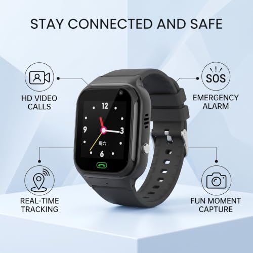Reloj inteligente para niños 4G con videollamada para estar unidos en el colegio 3