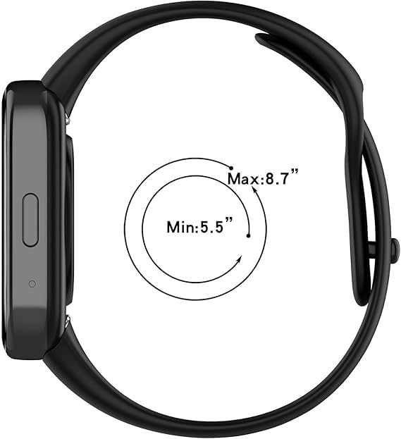 Image of Bands for Redmi Watch 3 ACTIVE Smartwatch Only, Soft Silicone Replacement Straps for Men & Women Comfort and Flexible Strap (Not for Watch 3)