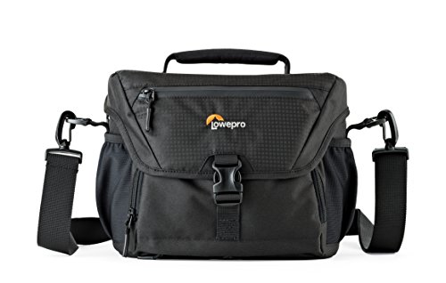 Lowepro LP37123, Nova 180 AW II Camera Bag, Waterproof, Customizable, Fits Pro-Depth DSLR with Lens, Compact Drone, 3-4 Additional Lenses, Flash, Black by Lowepro - Used condition - US$99.00