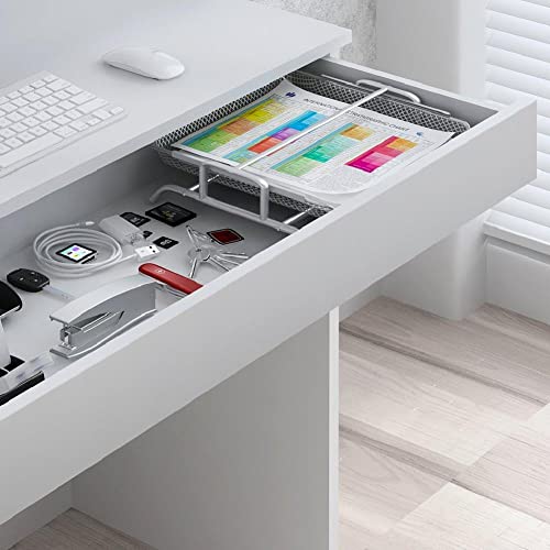 Mesa Escrivaninha Diana C/Gaveta 72cm Branco