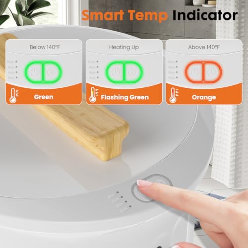 Sweetcrispy Towel Warmer for Bathroom, 20L Towel Heater with 4 Time Settings & Auto-Off, Fast Heating Blanket Warmer for Home, Safety Child Lock and Temp-Alert Design for Towels, Bathrobes, Blankets by Sweetcrispy - Image 6