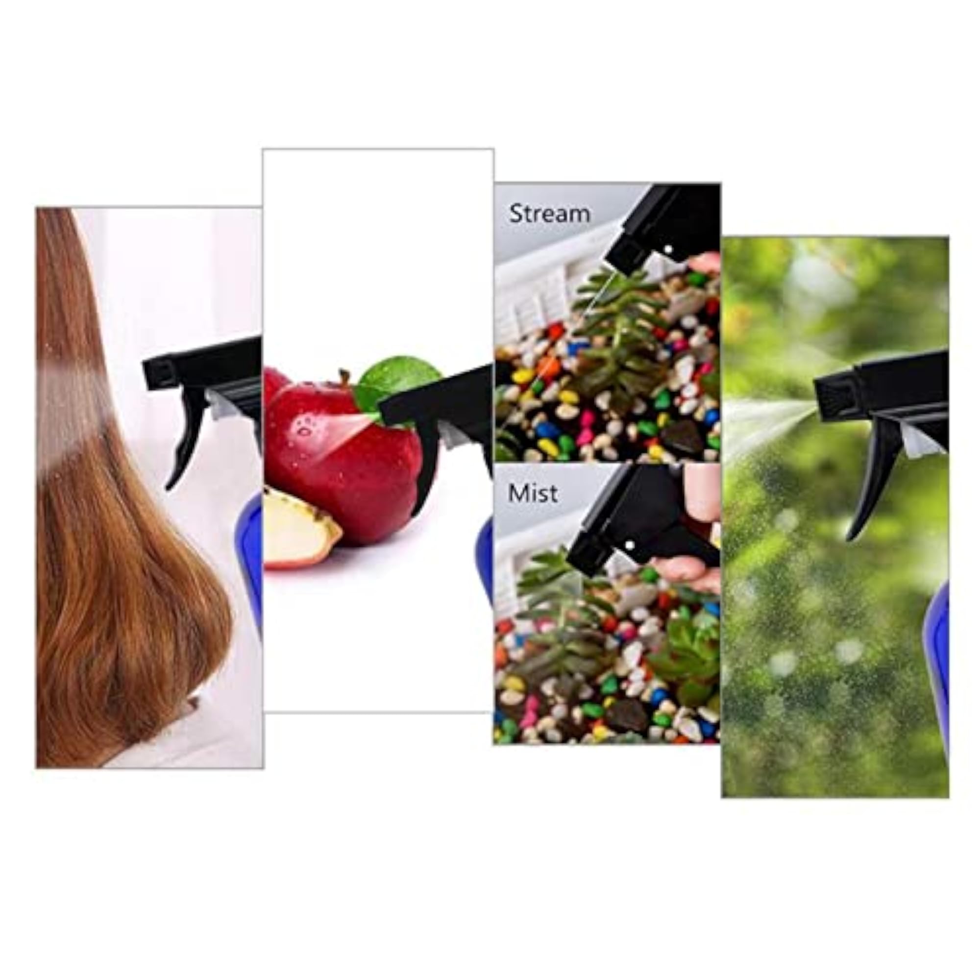 500ml Boston Empty Glass Spray Bottle, Blue