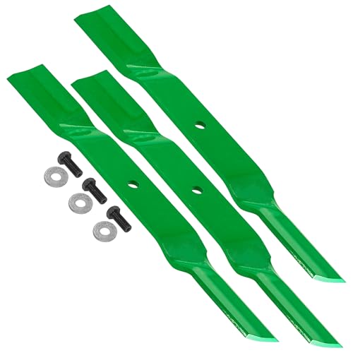 Caltric 60" Deck Standard Blades with Bolts Compatible with King Kutter RFM-60 5' Finish Mowers 502320
