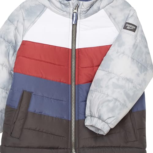 Image of Osh Kosh Boys' Classic Heavyweight Colorblock Puffer Coat
