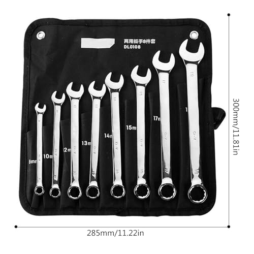 Rdxanc 8Pcs Double Ended Open End Wrenches Activities Gears Wrench Set Torques Spanner Auto Repair Tools - Image 7