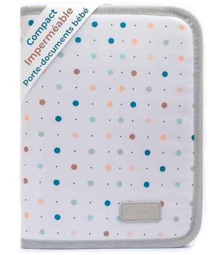 Protège carnet de santé bebé | 25 x 19,5 x 3 cm | Porte documents idéal pour les documents de bébé | Protege livret de famille | cadeau bebe | Accessoire...