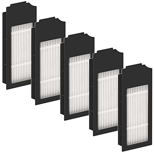Image of (5 Pack) N20 Plus HEPA Filter Compatible With ECOVACS DEEBOT N20 Plus/ N20 Pro Plus/ X1 Omni/ T10/ T10 Plus/ T10 Turbo/ T10 Omni, Robot Vacuum Filter Kit, Replacement Filters Accessories, Black