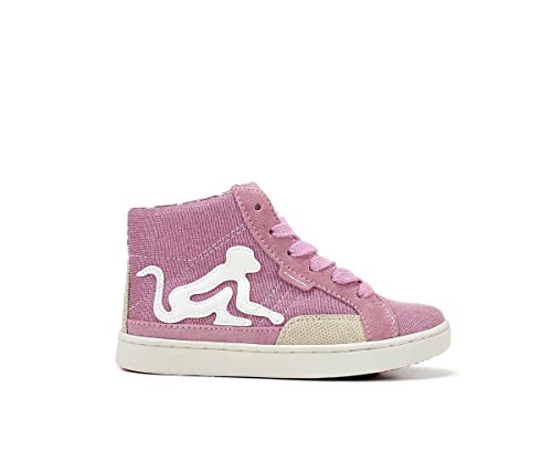 Baskets pour fille rose idéales pour jouer au parc en pointure 34