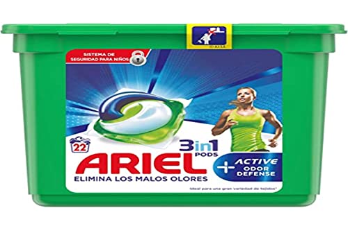 ARIEL Pods detergente máquina 3 en 1 active en cápsulas 24 uds