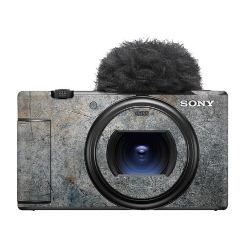 Image of Camera Skin Compatible with Sony ZV-1 Mark II (2023) - Shadow Concrete - Premium 3M Vinyl Protective Wrap Decal Cover - Easy to Apply | Crafted in the USA by MightySkins