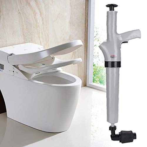 Handmatige luchtafvoerblaster, toiletplunjer Zichtbare meterontwerp ABS Afneembare trekker voor badkuip(Grijs) - Afbeelding 3