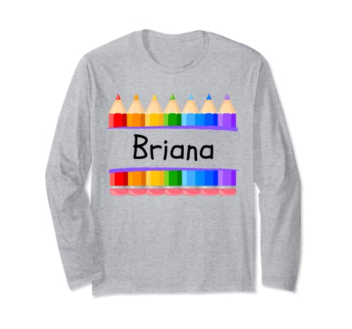 Briana - Etiqueta de jardín de infantes para niños Manga Larga