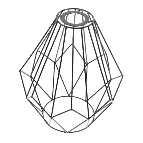 HOLIDYOYO ヴィンテージメタルケージ吊り下げ灯罩 耐久性のある工業用シーリングライトカバー ダイニング カフェ 寝室用アート装飾ペンダン