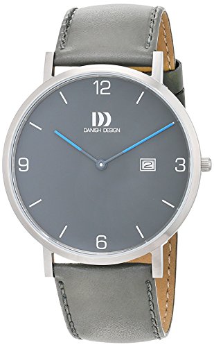 Danish Design Herren Analog Quarz Uhr mit Leder Armband 3314531