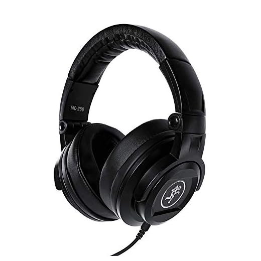 MACKIE MC-250 auriculares profesionales con transductores de 50 mm para monitorización en estudio, DJ, creación de contenidos y escucha doméstica