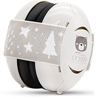 Schallwerk ® Mini+ (Bear Dusty) - Ohrenschützer für Kleinkinder - Hochwertige Lärmschutz Kopfhörer Kinder - Gehörschutz Kinder, Gehörschutz Baby, Ohrenschützer Baby Kopfhörer Lärmschutz