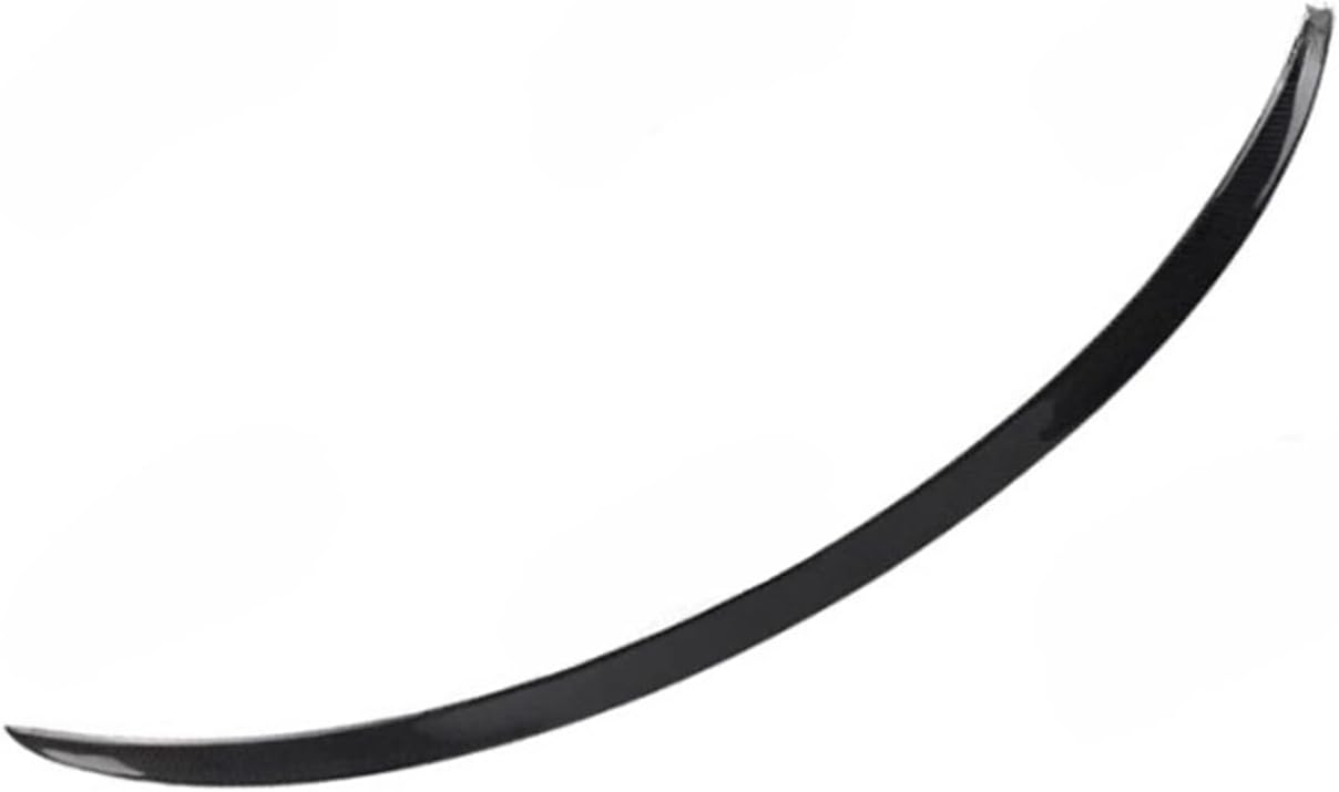 Real Carbon Fiber Wing Spoiler Body Kit Styling Car Rear Trunk Spoiler Rear Trunk Lip Compatible for Tesla Model 3 Model Y 2018-2023(Y Bright Carbon)