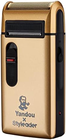 Styleader Electric Razor for Men Face Clean Shave, Gold Foil Head Shaver with Beard Trimmer, Rechargeable Electric Shaver for Men, Gold