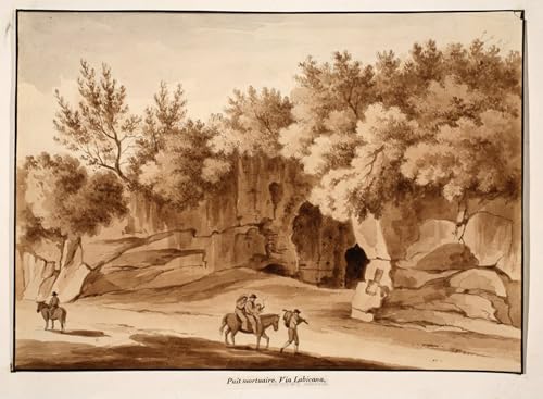 Tableau Via Labicana Agostino Tofanelli - Impression sur toile d'art romaine 60x90cm