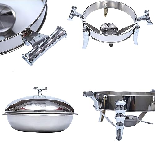 Réchaud buffet inox en lot de 2 à 6 ensembles complets pour traiteur - 7