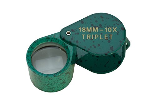 18 Mm - 10X Green Malachite Triplet Eye Loupe Jewelry Making Diamond Inspection Magnifier Lens Tool #TOP5