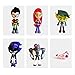 QWYU 6 Pz/Lotto Warner Bros Comic Teen Titans Go Action Figure Robin Cyborg Beast Boy Starfire Raven Silkie