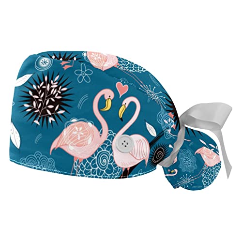 Chapeaux de travail pour hommes flamants casquettes ajustables femmes avec bandeau transpiration