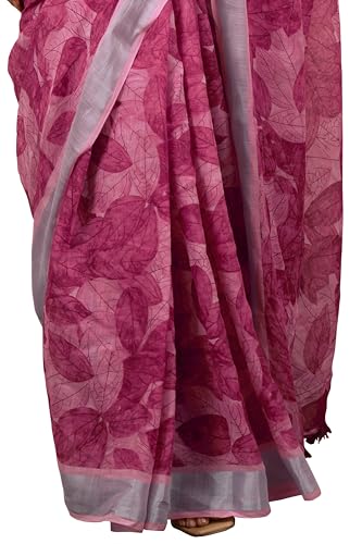 Image of MIRCHI FASHION Saree for Woman Cotton Blend Printed | Traditional Ethnic Sari for Ceremonial Use and Farewell with Blouse Piece