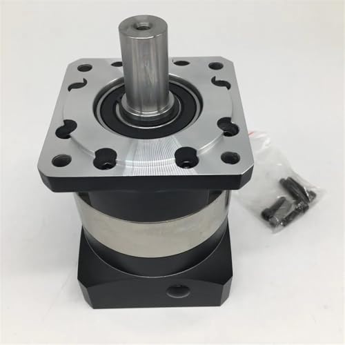 Reductor planetario NEMA32 80 mm con relación 4:1 para husillo de servomotor 750W en fresadora CNC 5