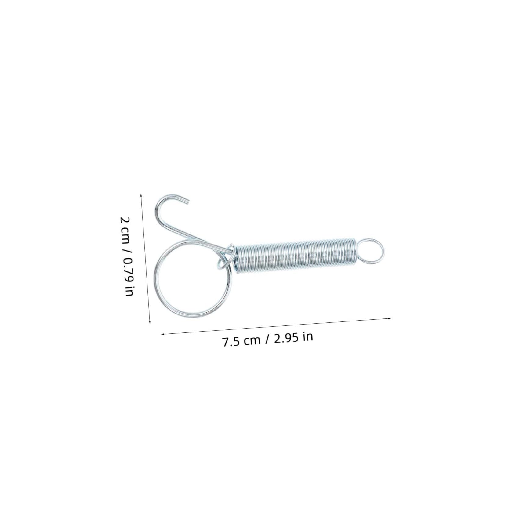 BESPORTBLE Stainless Steel Cage Door Spring Hooks 10 Pcs Pet Cage Spring Hook for Rabbit Chicken Quail Bird