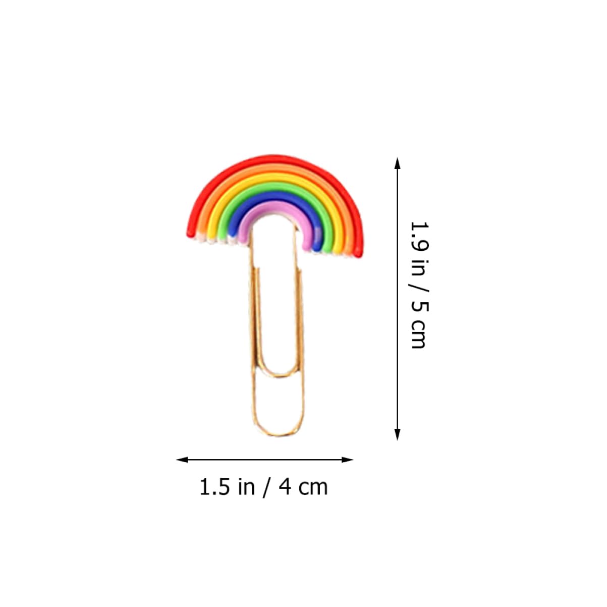 Operitacx 80 Pz Graffetta Arcobaleno Graffette Di Dimensioni Assortite Posizionare La Clip Graffette Piccole Graffette Metalliche File Morsetto Carta Modellazione Libri Pvc Ufficio