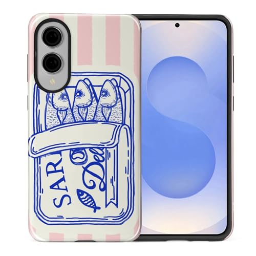 Protection Samsung S25 Edge coque hybride double couche rose rétro étain sardine robuste