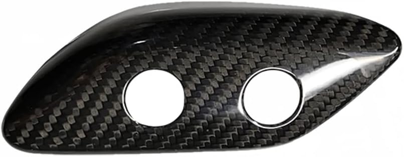 for 2013 Ferrari F12 Berlinetta Real Carbon Fiber Car Indoor Fuel Tank Switch Cover Decoration Panel Interior Sticker Accessories
