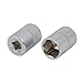 Aexit 25mm Length Hand Operated Tools 1/4-inch Square Drive 13mm 6 Point Impact Socket Silver Tone 2pcs Model:55as565qo62