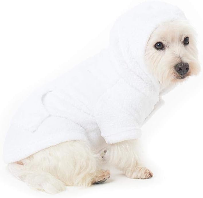 Pet Pjs - in The Clouds Pet Pjs Chenille Hoodie Sweaters - Small (Fits Up to 15 lbs) - Pet - Small (Fits Up to 15 lbs)