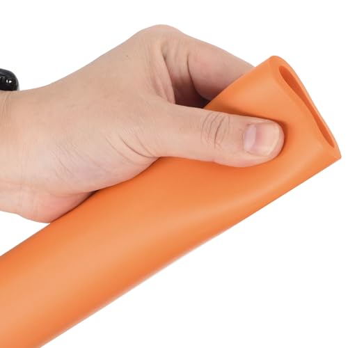 Image of uxcell Foam Tubing for Handle Grip Support,25mm(1 inch) ID 35mm(1 3 /8 inch) OD 0.3 Meter /1ft Length Orange