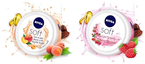 Nivea Soft Light Moisturizer Cream, Playful Peach, With Vitamin E...