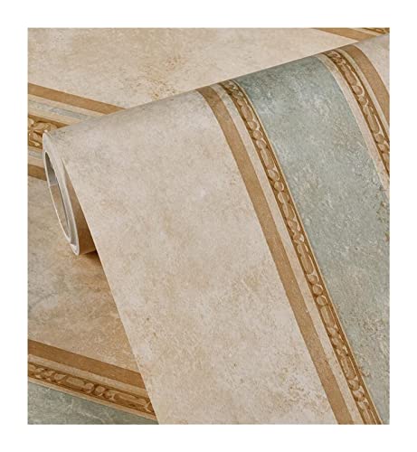 Film adhésif de film de meubles de 53x300cm, papier peint autocollant de film 3D fleurs vintage autocollants en PVC, papier peint autocollant pour film décoratif de salon de cuisine ( Color : Beige ) Cover